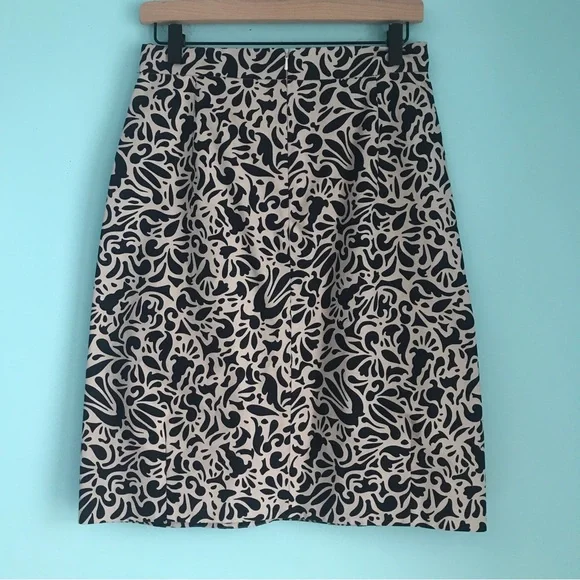 MaxMara Pancone Geometric High Rise Textured Mini Silk Skirt 8 Black Rare - Picture 15 of 16